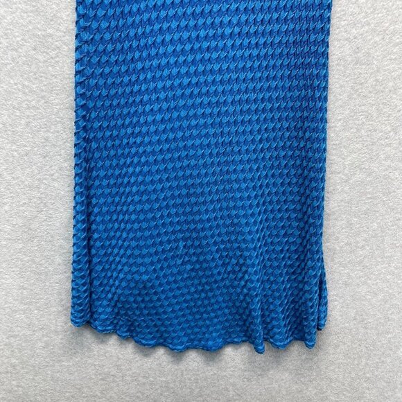 Cut Loose Textured Tank Dress Womens Medium Blue Stretch Comfort - Picture 6 of 14